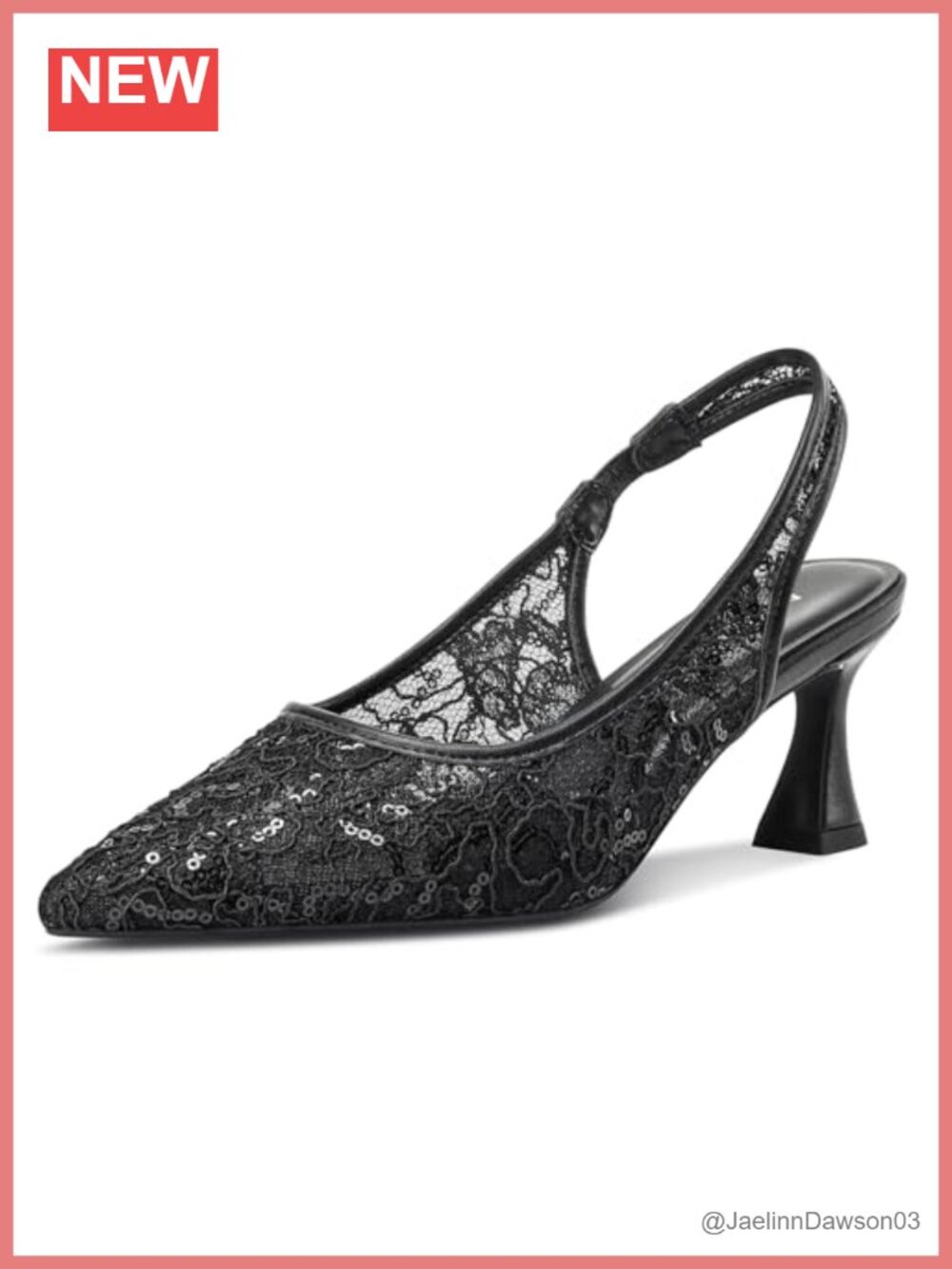 Lace Mesh Slingback Heels Kitten Heel Pointed Toe Wedding Pumps Bridal Shoes